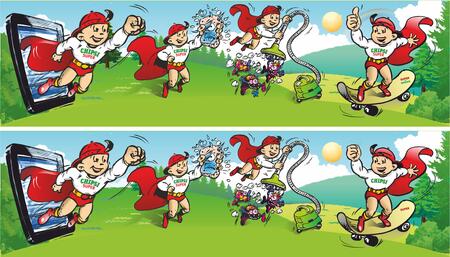 Spot 10 mistakes in the picture below